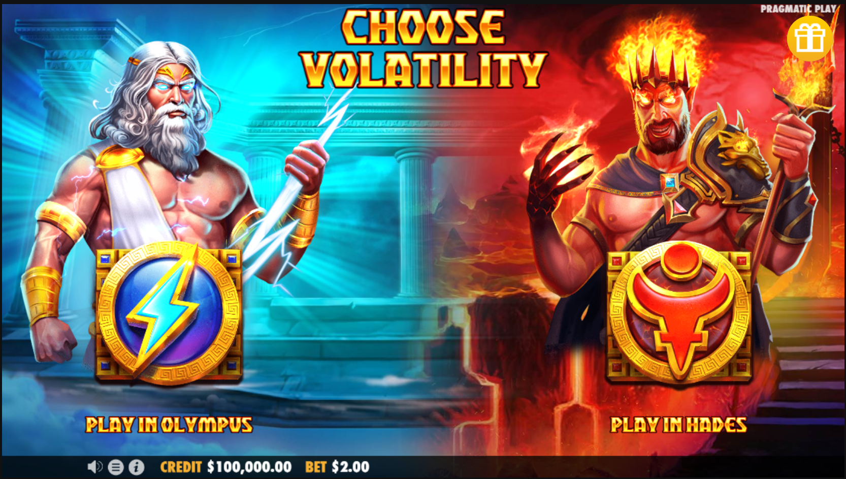 Zeus vs Hades Demo-Modus kostenlos spielen ohne Einzahlung